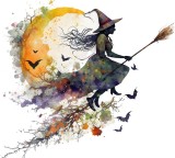 Sticker decorativ, Halloween, Negru, 66 cm, 1337STK-12