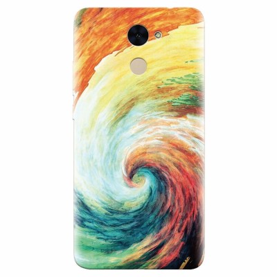 Husa silicon pentru Huawei Enjoy 7 Plus, Big Wave Painting foto