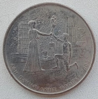 Moneda Grecia - 500 Drachmes 2000 - Alergator Olimpic foto
