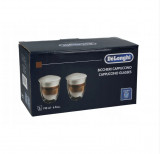 Cumpara ieftin Set 2 bucati pahare Delonghi American capuccino 190 ml