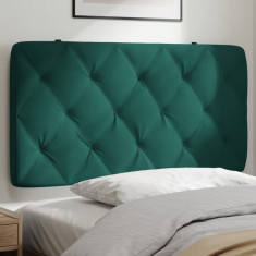 vidaXL Pernă tăblie de pat, verde, 100 cm, catifea