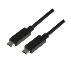 CABLU alimentare si date LOGILINK, pt. smartphone, USB 3.2, USB Type-C (T) la USB Type-C (T), 1m, negru, &quot;CU0129&quot; (timbru verde 0.08 lei)