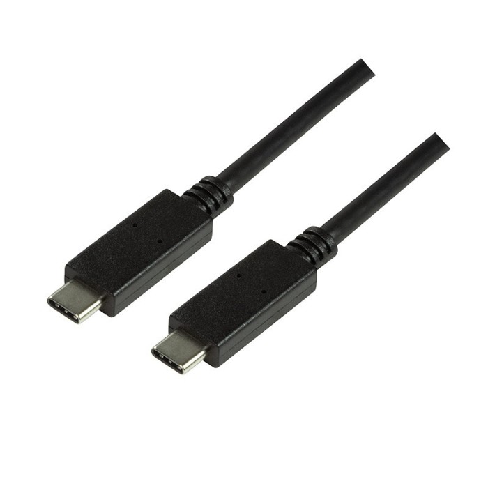 CABLU alimentare si date LOGILINK, pt. smartphone, USB 3.2, USB Type-C (T) la USB Type-C (T), 1m, negru, &quot;CU0129&quot; (timbru verde 0.08 lei)