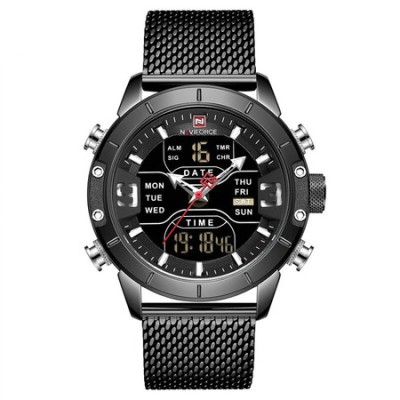 Ceas barbatesc, NaviForce, Business, Elegant, Digital, Analog, Mecanism Quartz foto