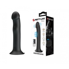 Vibrator Pretty Love Murray, 12 Moduri Vibratii si Pulsatii, Silicon, USB, Negru, 19 cm