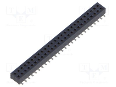 Conector şiruri pini mamă 52 PIN 1,27mm aurit SMT SAMTEC foto