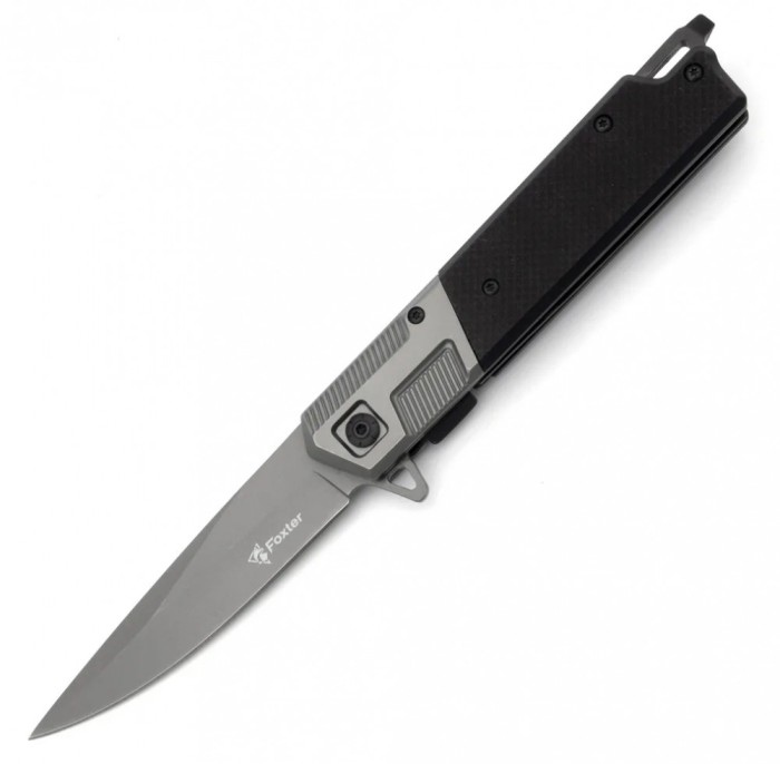 Cutit pliabil tip briceag Foxter, ideal pentru camping si drumetii, 23 cm, clema agatare
