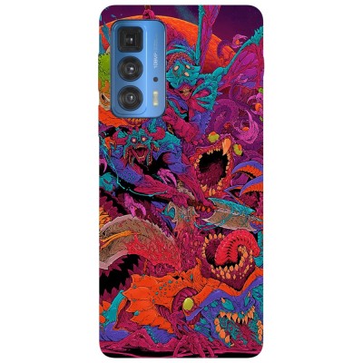 Husa compatibila cu Motorola Edge 20 Lite model Neon Monsters, Silicon, TPU, Viceversa foto