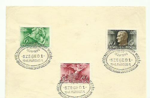 Ungaria Szeged 1940 Miklos Horthy - fragment
