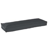 vidaXL Cojoc de Palet pentru Bancă Negru 120 x 40 x 8 cm din material Oxford.