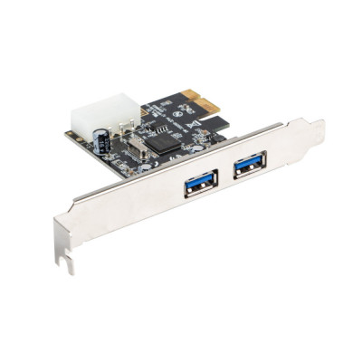Card de extensie PCI Express la 2 x USB 3.1, Lanberg 41816, cu suport Low Profile foto
