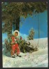 CPIB 20499 CARTE POSTALA - FETITA CU SCHIURILE PE ZAPADA