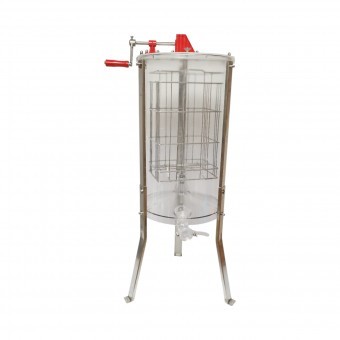 Centrifuga manuala apicola, extractor miere transparent cu 2 rame foto