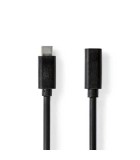 Cablu prelungitor USB3.2 Gen 1 type C tata - USB type C mama 1m, Nedis