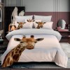Lenjerie pat single 3D, bumbac finet,3 piese, cearceaf pat clasic 160cm x 230cm, cearceaf pilota 150cm x 220cm, 1 fata perna 50 x 70-F1P43, Ralex Pucioasa