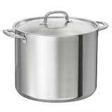 Oala cu capac, inox, 15 L, baza groasa, emite caldura uniforma, General