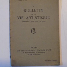 LE BULLETIN DE LA VIE ARTISTIQUE. PARAISSANT DEUX FOIS PAR MOIS, PARIS, ANNEE NR. 19, 1 OCTOBRE 1921