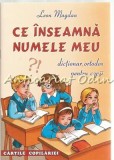 Cumpara ieftin Ce Inseamna Numele Meu - Leon Magdan, Dictionar Ortodox pt Copii, Editura Mateias, 2006, Crestinism, Carte Religioasa