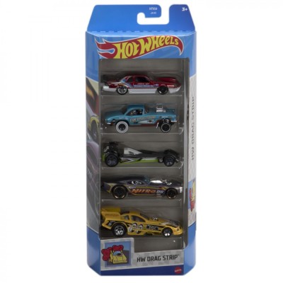 SET 5 MASINI HOT WHEELS CU DESIGN HW DRAG STRIP SuperHeroes ToysZone foto