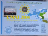 GERMANIA - FDC + MONEDA PROOF - 10 EURO 2004 G, EXTINDEREA UNIUNII EUROPENE, Europa, Argint