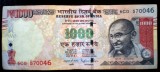 375 INDIA 1000 RUPII RUPEES 2016 SR. 046