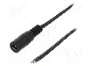 Cablu alimentare DC, cabluri, DC 5,5/2,5 soclu, negru, 1,46m, ESPE - KAB-1,5MGN2.5