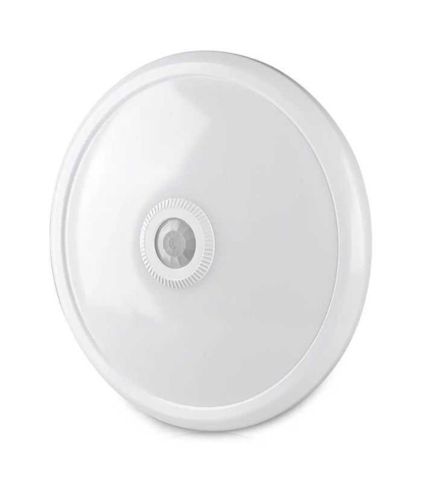 Plafoniera LED 12W 900lm IP20 cu senzor de miscare 6400K alb rece