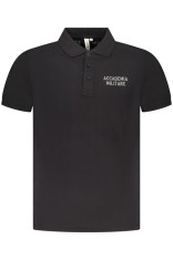 ACCADEMIA MILITARE Tricou polo barbati, cu logo brodat, Regular fit, Negru, S foto