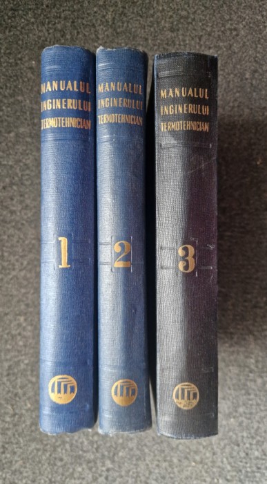 MANUALUL INGINERULUI TERMOTEHNICIAN (3 Volume)