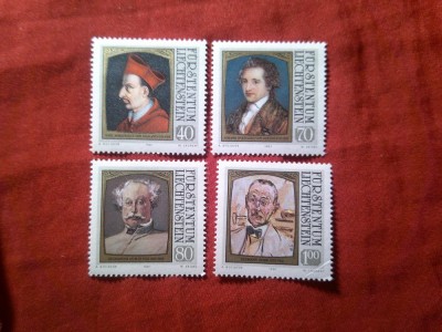 Serie Liechtenstein 1981 - Personalitati , 4 valori foto