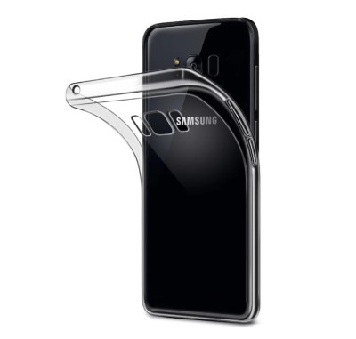 Husa protectie pentru Samsung Galaxy S8, Transparent, Slim, folie de protectie gratis foto