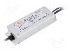 Alimentator pentru LED, 12V DC, 5A, 60W, MEAN WELL - ELG-75-12B