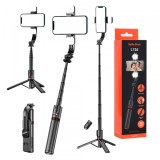 Selfie Stick Bluetooth Techsuit L12D, Universal, Negru