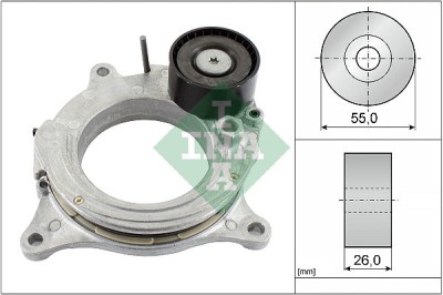 INA 534 0692 10 Intinzator curea, curea distributie foto