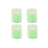 Cumpara ieftin Set 4 capace pentru supapa cauciucuri, fosforescente, universale, ABS, verde
