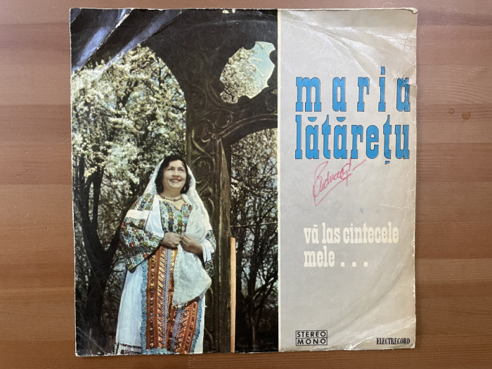 maria lataretu va las cintecele mele disc vinyl lp muzica populara STEPE 0774 VG