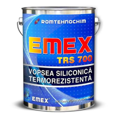 Vopsea Siliconica Termorezistenta &amp;ldquo;Emex&amp;rdquo; - Negru - Bid. 4 Kg foto