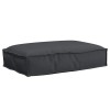 VidaXL Pernă pentru șezut din paleți Negru 60 x 40 x 8 cm 42001612