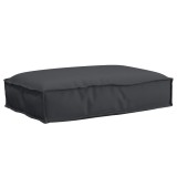 vidaXL Pernă pentru șezut din paleți Negru 60 x 40 x 8 cm 42001612