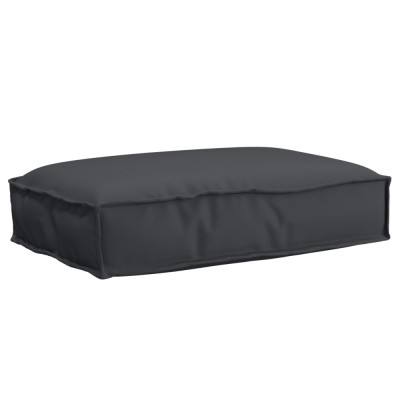 vidaXL Pernă pentru șezut din paleți Negru 60 x 40 x 8 cm 42001612 foto
