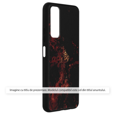 Husa pentru Oppo A58 4G, Techsuit Glaze Series, Red Nebula foto