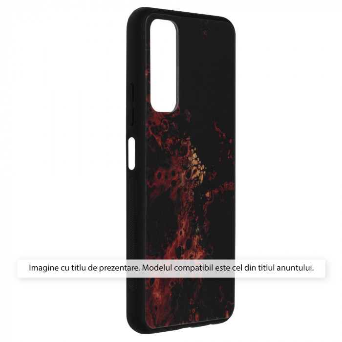 Husa pentru Oppo A58 4G, Techsuit Glaze Series, Red Nebula