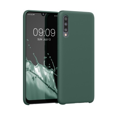 Husa Kwmobile pentru Samsung Galaxy A50, Verde, Silicon, KWM0000102C032C foto
