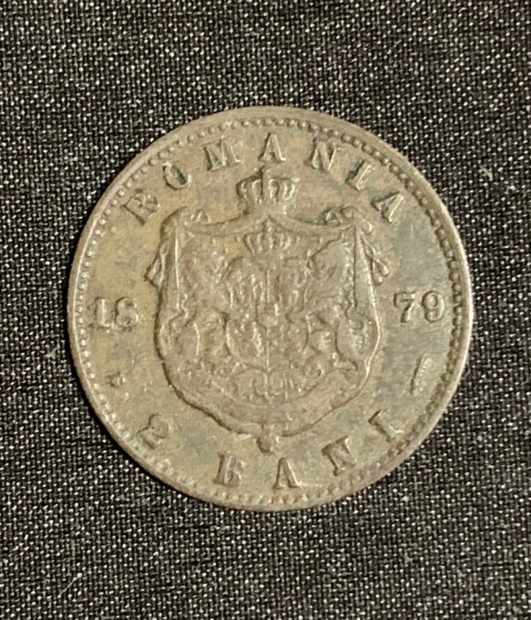 Moneda 2 bani 1879