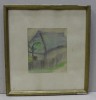 Aurel Marculescu - Casa Taraneasca, Acuarela Originala, Semnata, Cu Certificat Autenticitate, 18x16cm