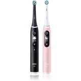 Oral B iO6 periuta de dinti electrica DUO Black &amp; Pink Sand 2 buc
