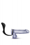 Dop Anal Cu Inel Pentru Penis Anal Adventures, Negru, 10 cm