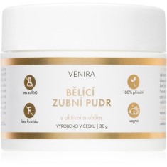 Venira Whitening tooth powder pudră cu cărbune activ, pentru albirea dinților cu cocos Mint 30 g