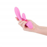 Vibrator Rabbit Obsession Bonnie, Roz Deschis, 19.5 cm, NS Toys