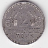 Germania RFG &ndash; Monedă 2 mărci 1951 D &ndash; 2 Deutsche Mark